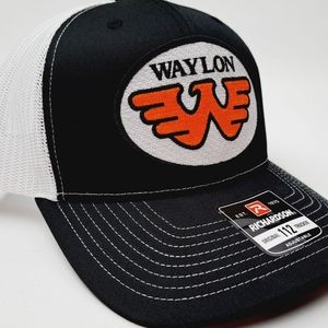 Waylon Jennings Retro Vintage Style Trucker Patch Hat Cap Country Outlaw 112